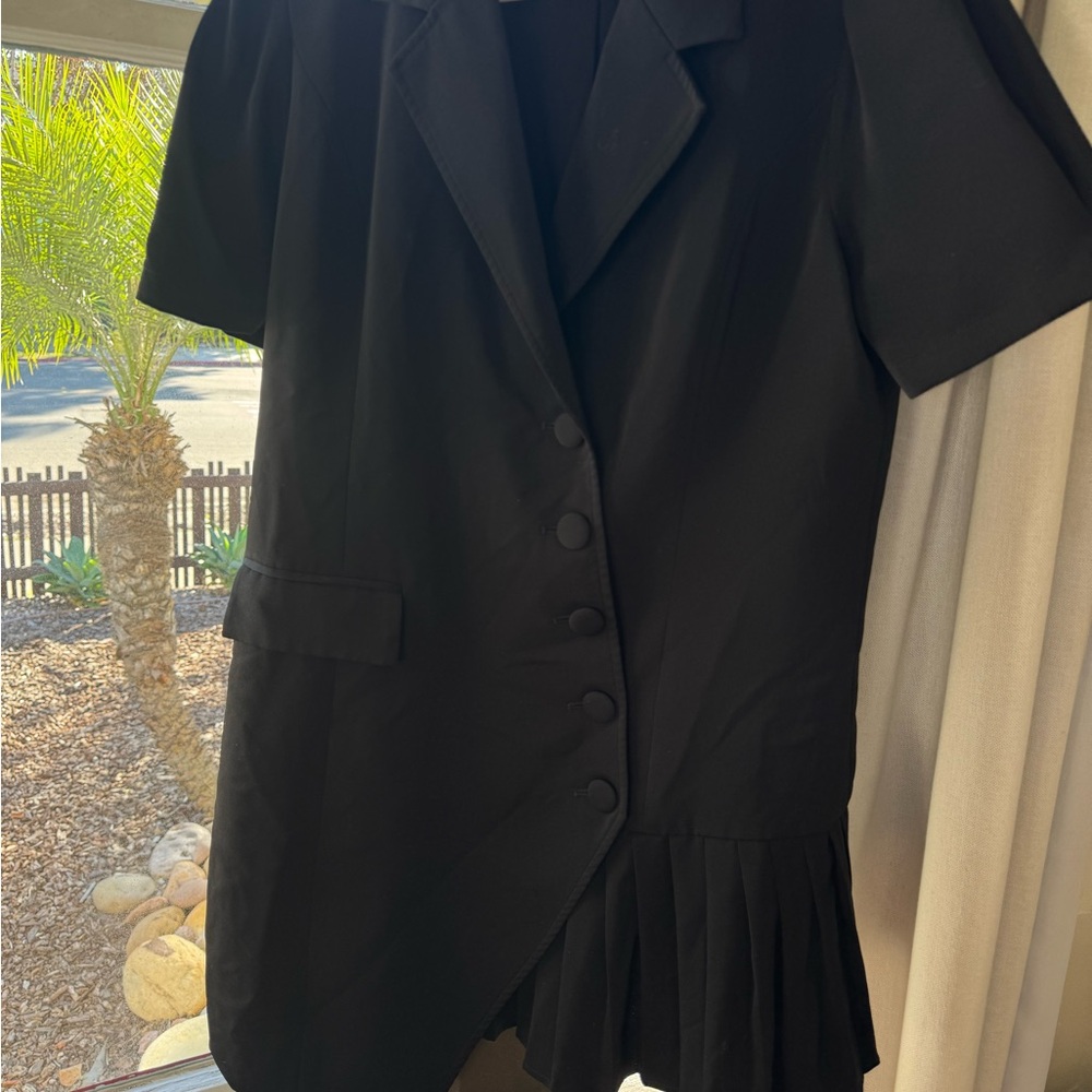 Commense Elegant Black Blazer Dress